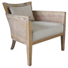 Jaclyn Oak Wood Armchair